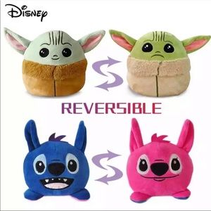 Baby Yoda / Stitch Reversible Plushies